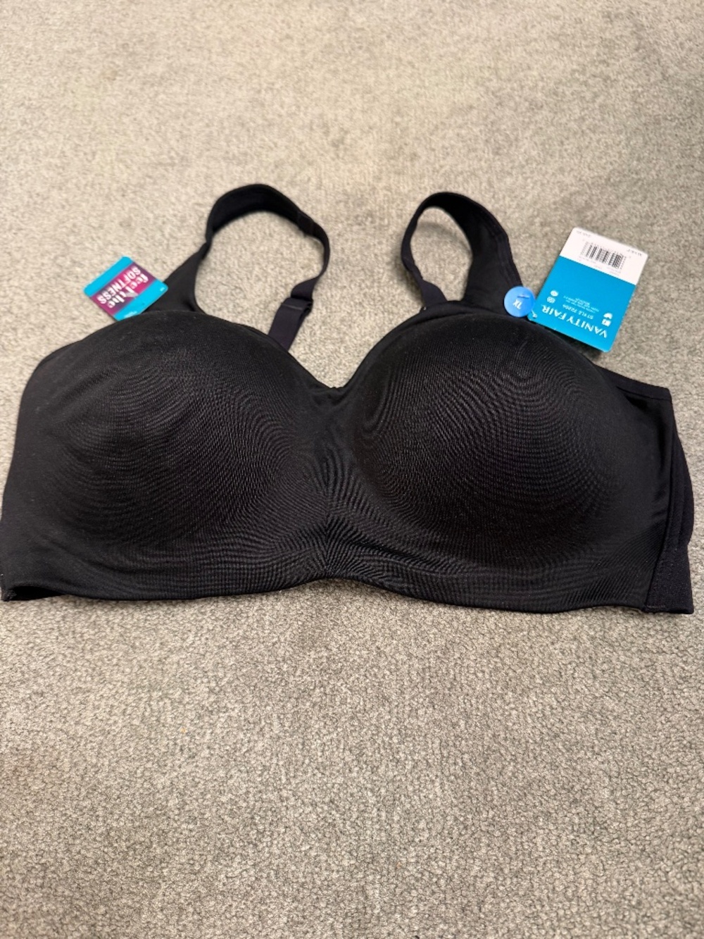 Black Vanity Fair Beyond Comfort Bra